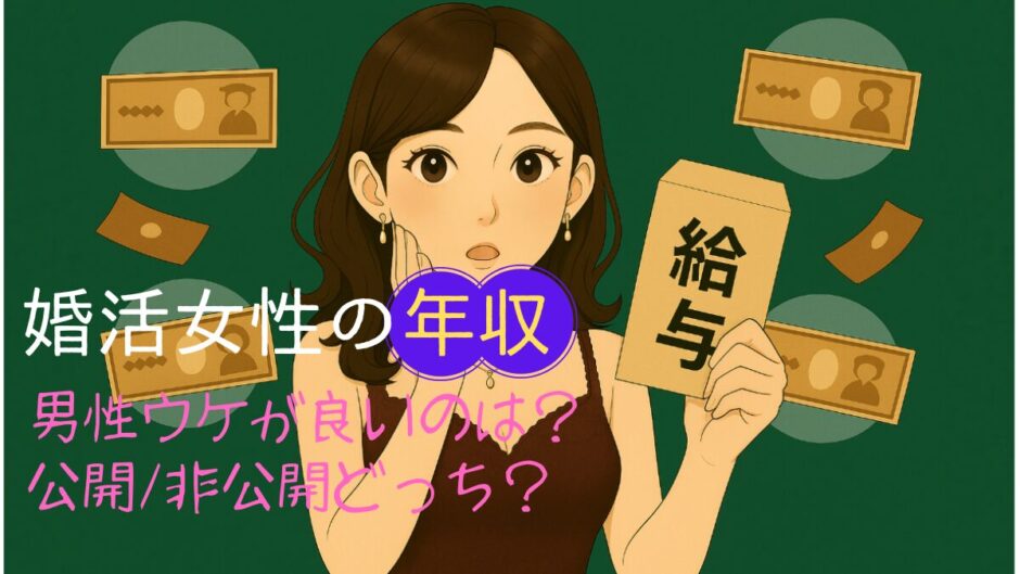 婚活女性の年収　男性ウケが良いのはいくら？高年収と低年収、年収ごとの婚活戦略 プロフィールの年収公開はした方が良い？
