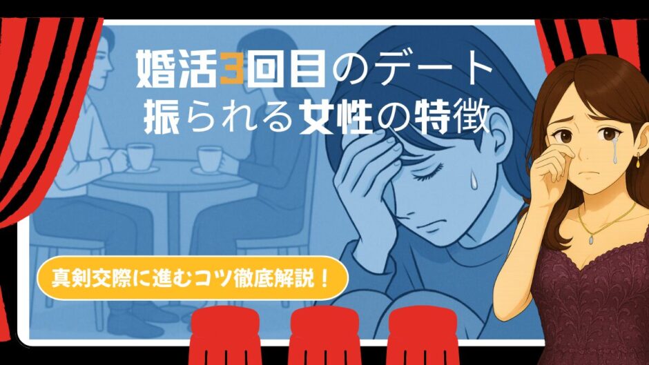 婚活3回目のデートで振られる女性の特徴　親権交際に繋げるコツ