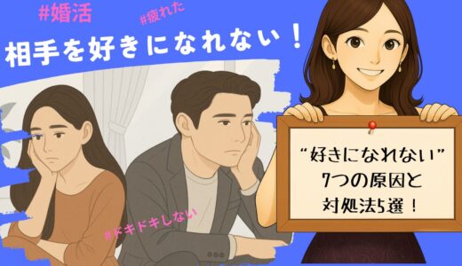 婚活で好きになれない！会うのが面倒、もう疲れた…その原因は？対策を徹底解説！