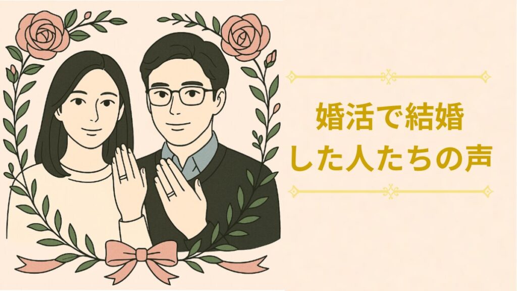 婚活で成婚した人達の声·インタビュー