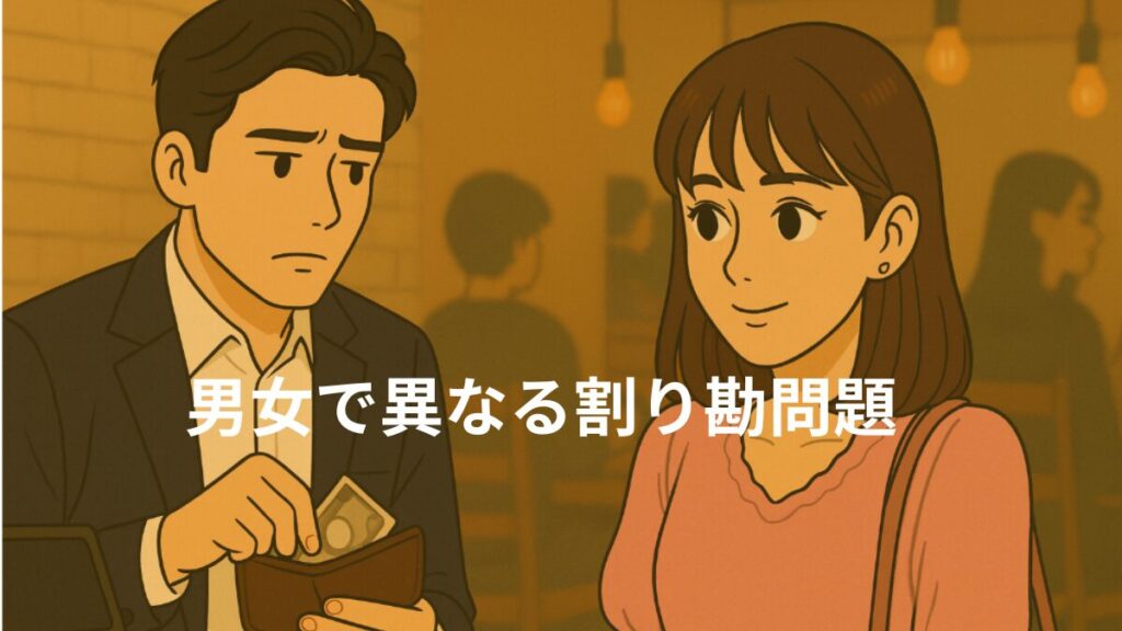 男女で異なる割り勘に対する考え方　奢って欲しい女VS割り勘にしたい男の画像