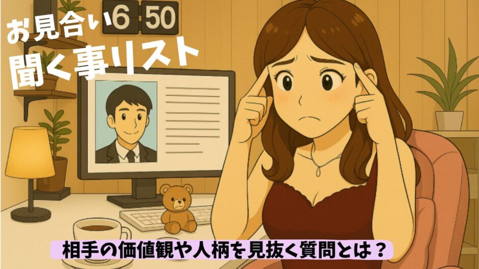 お見合いで聞く事リスト　あいての人柄や価値観を引き出す質問とは？