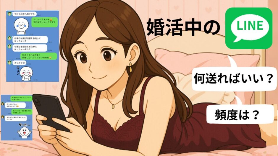 婚活中のLINEの話題と頻度は？元№1キャバ嬢のLINE術