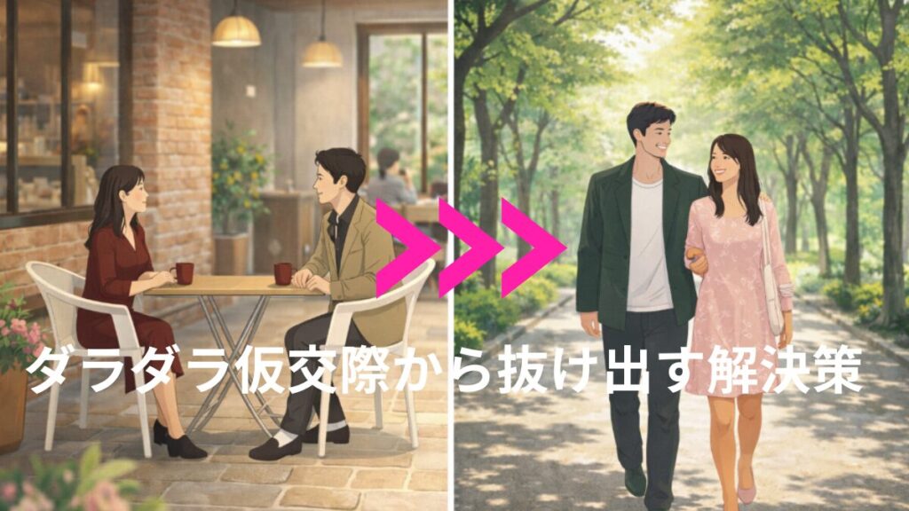 仮交際がダラダラと続いた時の打開策、解決策。真剣交際に進むために必要なこと