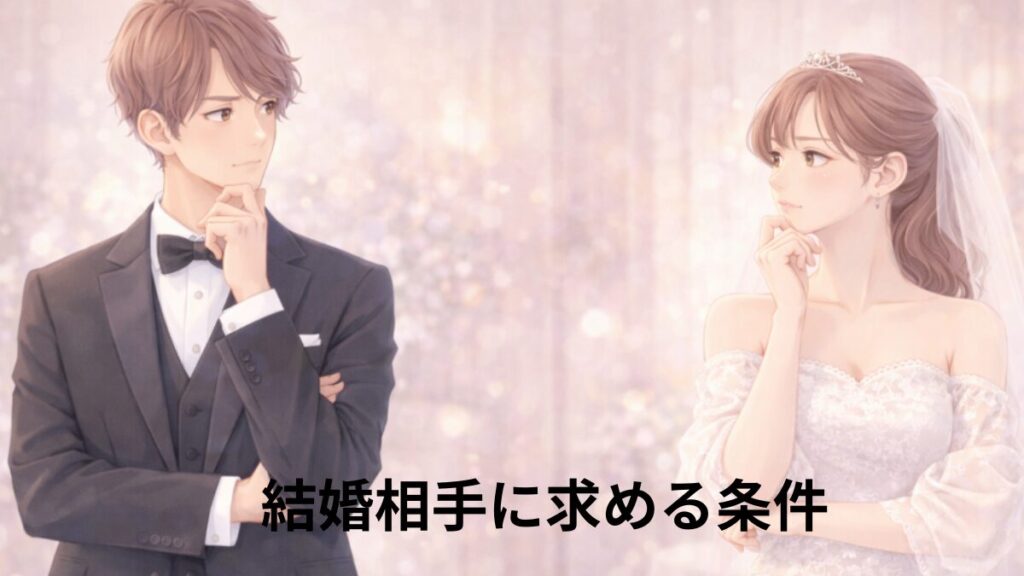 結婚相手に求める条件　厚生労働省のデータをもとにランキング