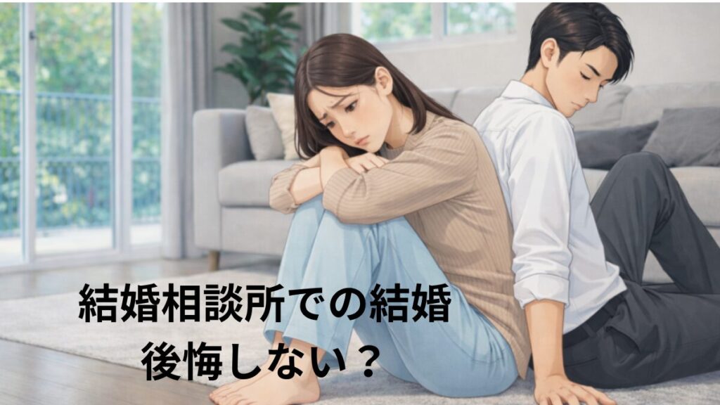 結婚相談所で結婚して後悔しない？相談所で結婚したものの、価値観が合わず後悔する夫婦の画像