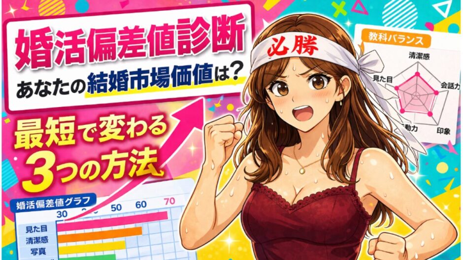 婚活偏差値診断　市場価値　偏差値を上げる為の方法