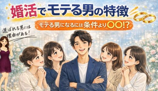 婚活でモテる男性の7つの特徴！モテる男になるにはは条件より〇〇！？