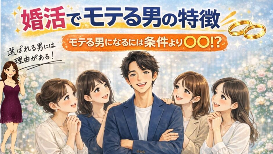 婚活で持てる男の特徴　条件ではなくて人間性が重要