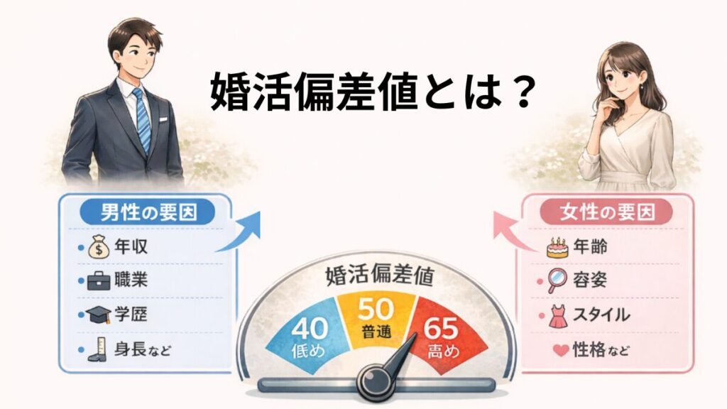 婚活偏差値を構成する要素