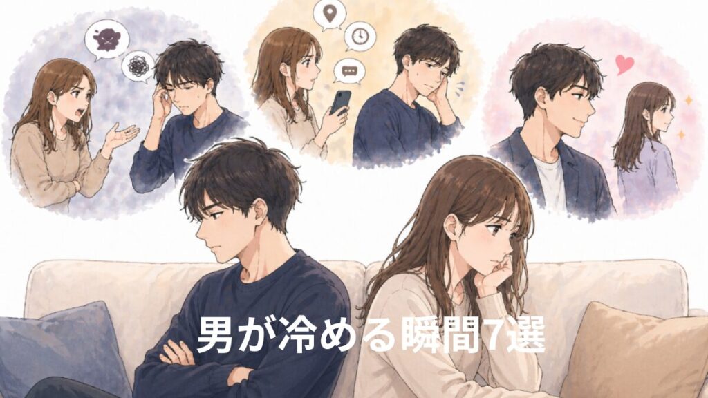 男性が彼女に冷める瞬間　愚痴や文句が多い、束縛が面倒、女として魅力を感じなくなった、他に好きな人ができたなど。