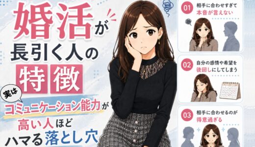 婚活が長引く人の特徴｜コミュニケーション能力が高い人ほどハマる落とし穴