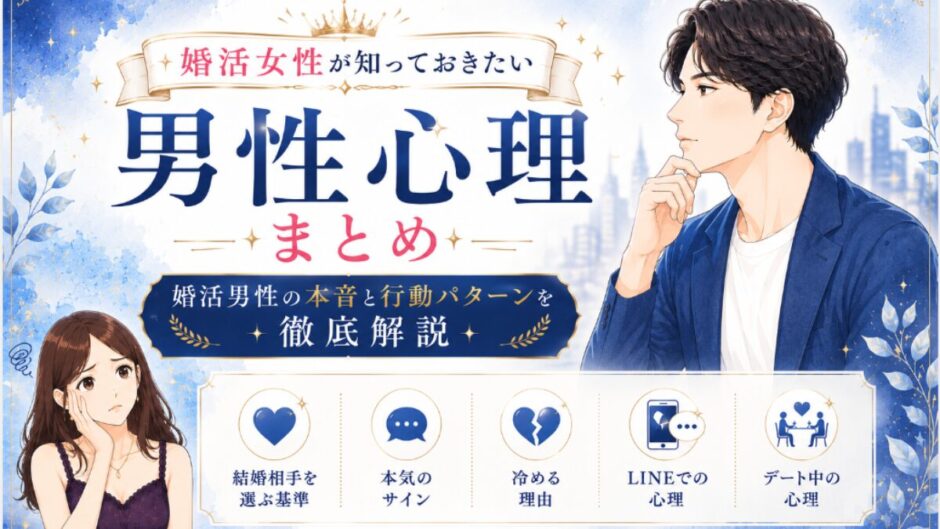 婚活男性の心理が分からなくて悩む婚活女性の画像