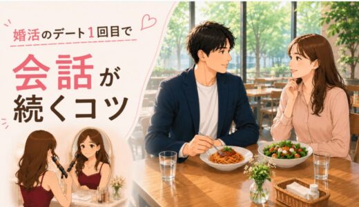 婚活のデート1回目で会話が続くコツ｜聞くこと・話題・お見合いとの違いを解説！