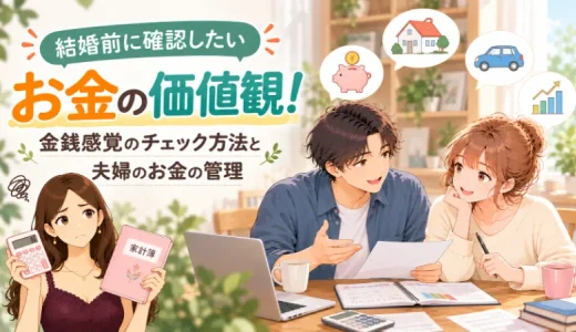 結婚前に確認したいお金の価値観！金銭感覚のチェック方法と夫婦のお金の管理