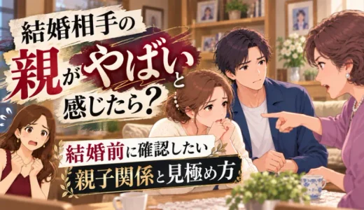 結婚相手の親がやばいと感じたら？結婚前に確認したい親子関係と見極め方