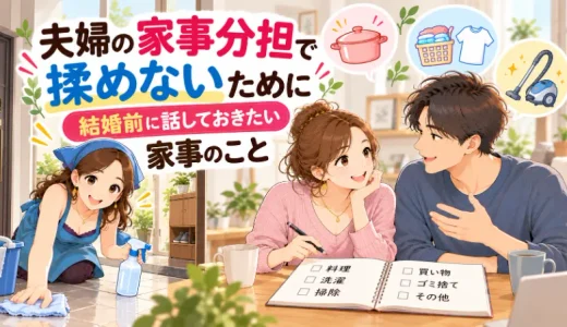 夫婦の家事分担で揉めないために　結婚前に話しておきたい家事のこと